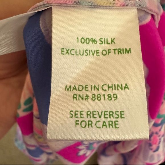 NWOT Lilly Pulitzer Play That Trunky Music Rooney 100% Silk Dress Size XS - Picture 11 of 12